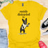 Easily distracted by bulldogs - V8 - Standing Happy T-Shirt